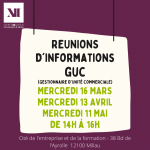 Réunions d’informations sur le GUC