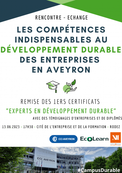 Rencontre « Les compétences indispensables au développement durable des entreprises en Aveyron »