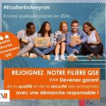 Etudier En Aveyron : rejoignez notre filière Qualité Sécurité Environnement QSE à la rentrée 2024