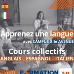 ANGLAIS – ESPAGNOL – ITALIEN : apprenez une langue avec les cours collectifs Campus12