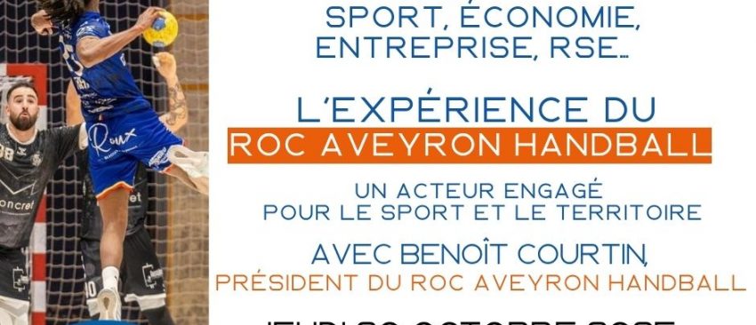 Le sport au service du territoire – ROC Aveyron Handball à l’honneur des Jeudis de la Cité – 30/10/25
