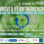Journée de l&rsquo;Ingénieur en Aveyron 2026 – Innover et entreprendre pour le développement durable