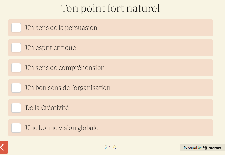 Quiz - Quel métier du digital te correspond - Exemple Q2