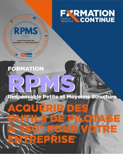 Dirigeants : acquérir des outils de pilotage à 360° pour votre entreprise (RPMS / OPE)